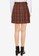 French Connection brown Immy Suiting Checked Belted Mini Skirt 9E4DCAA83A9F7AGS_2
