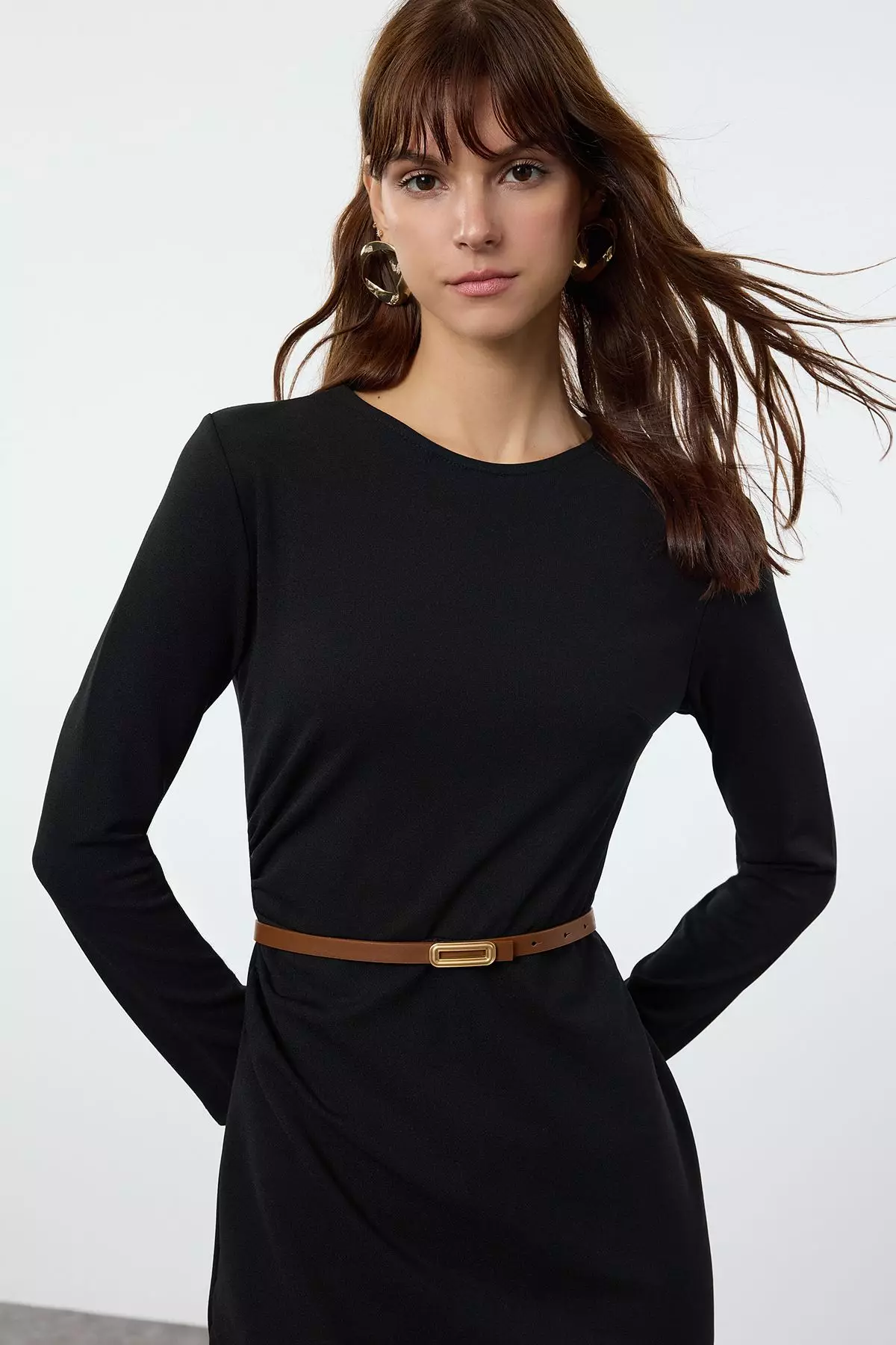 Black-Brown Buckled 2-Pack Leather Look TWOAW25KE00009