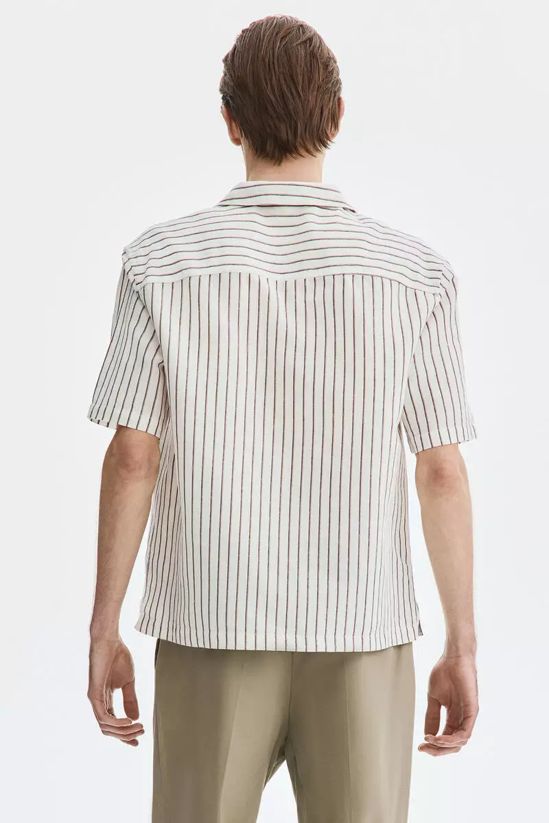 Relaxed Fit Linen-blend resort shirt