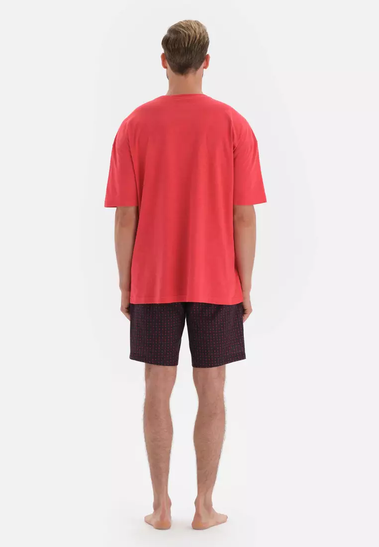 Dagi Herren Badehorts – Rote Swim Trunks, Regular Fit, Für Strand & Pool