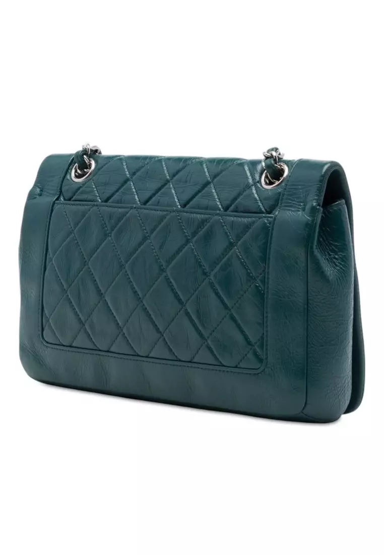 Pre-Loved Chanel Medium Quilted Crumpled Calfskin Bi Vintage Full Flap