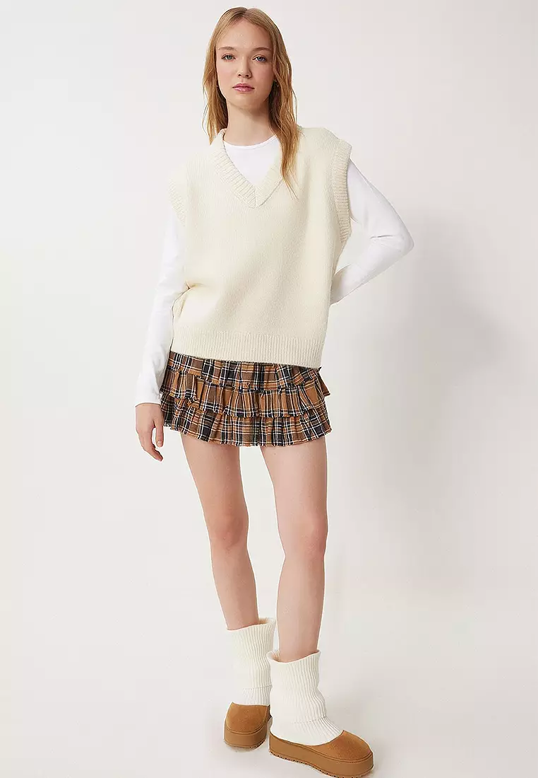 V-Neck Knitted Sweater