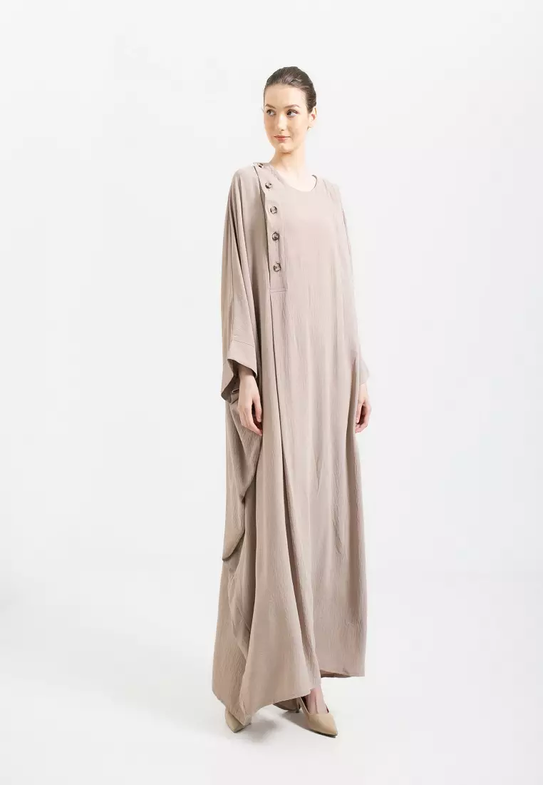 Zayna Abaya Light Taupe