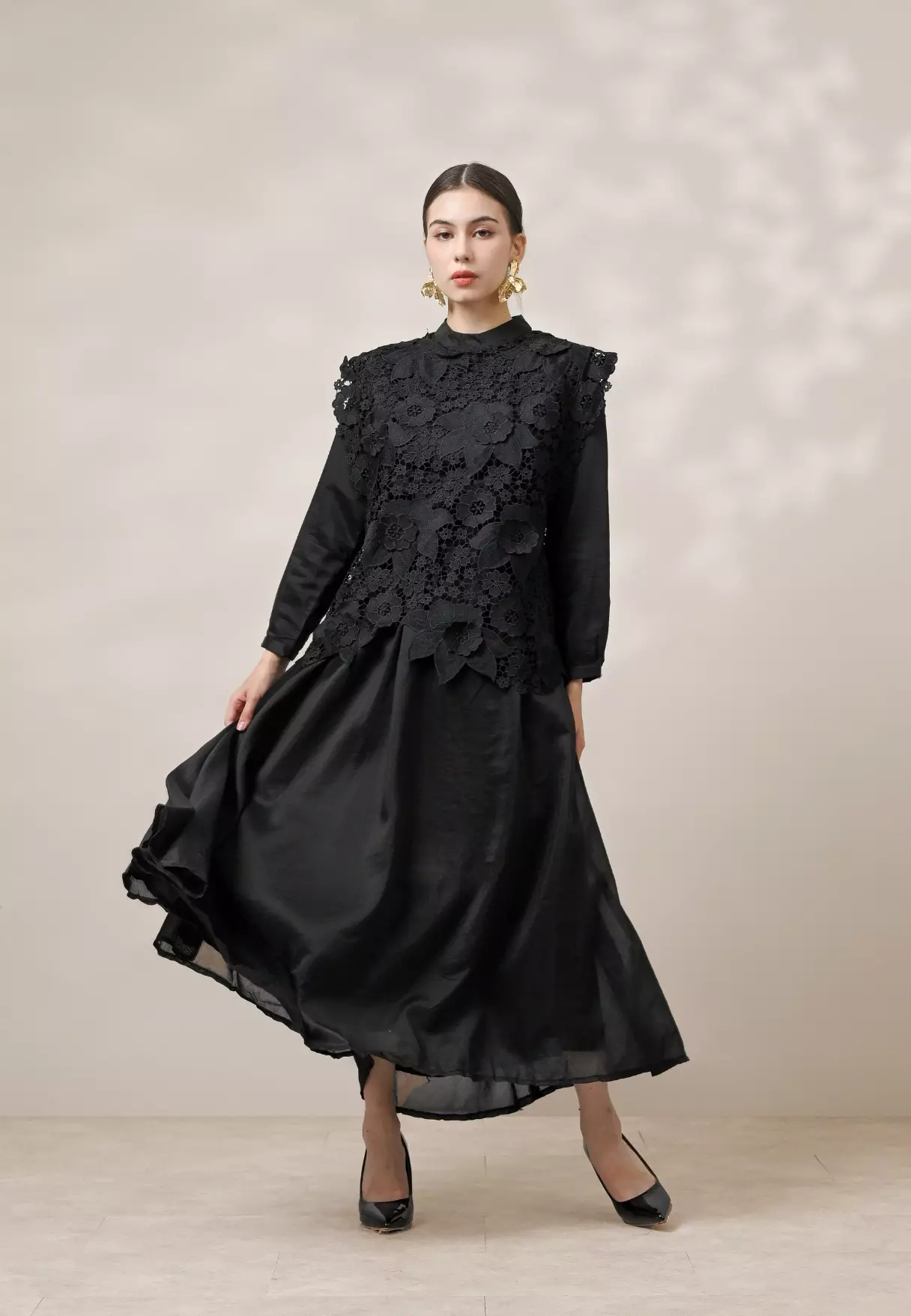 Fleurine Vest - Obsidian