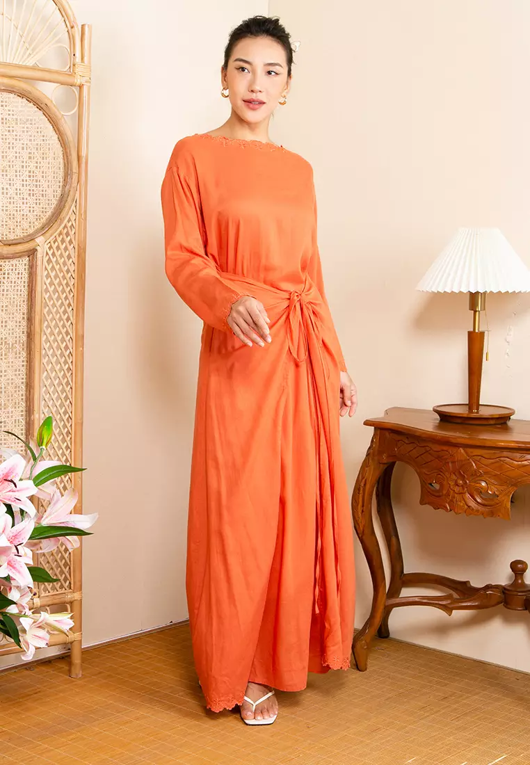 Buy ZALIA BASICS Linen Embroidery Dress Online ZALORA Malaysia