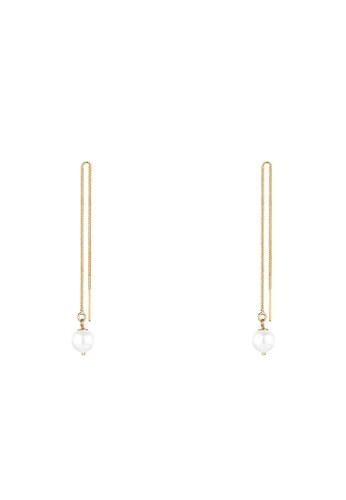 淡水珍珠施華洛世奇水晶鍍金 925 銀垂掛式耳環esprit 香港, 飾品配件, 其他