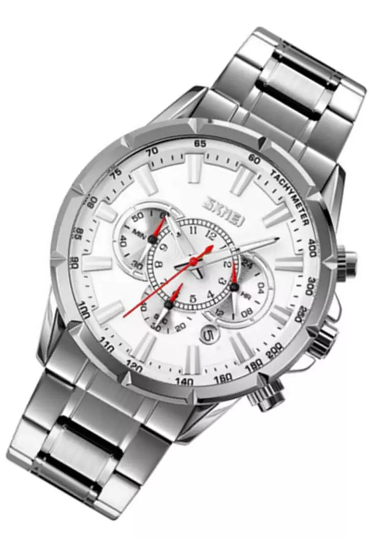 Jam Tangan Pria Analog Waterproof Many Function Strap Tali Material Stainless Steel BL26 ORIGINAL