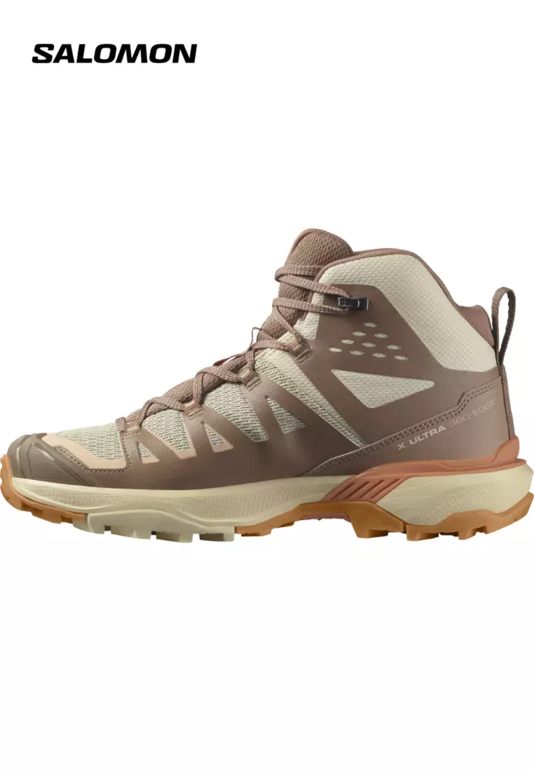 X ULTRA 360 EDGE MID GTX Women Outdoor Shoes in Shortbread / Raw Umber / Prairie Sunset