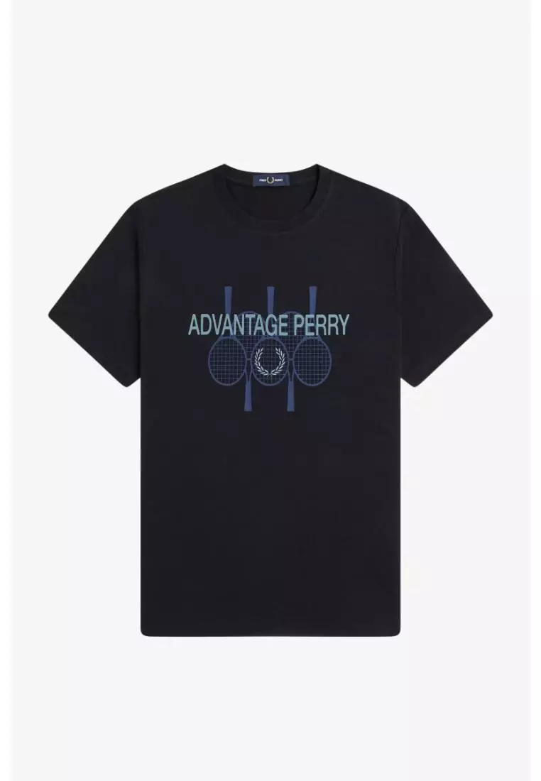 Buy Fred Perry Fred Perry M1774 Advantage Perry T-Shirt (Black