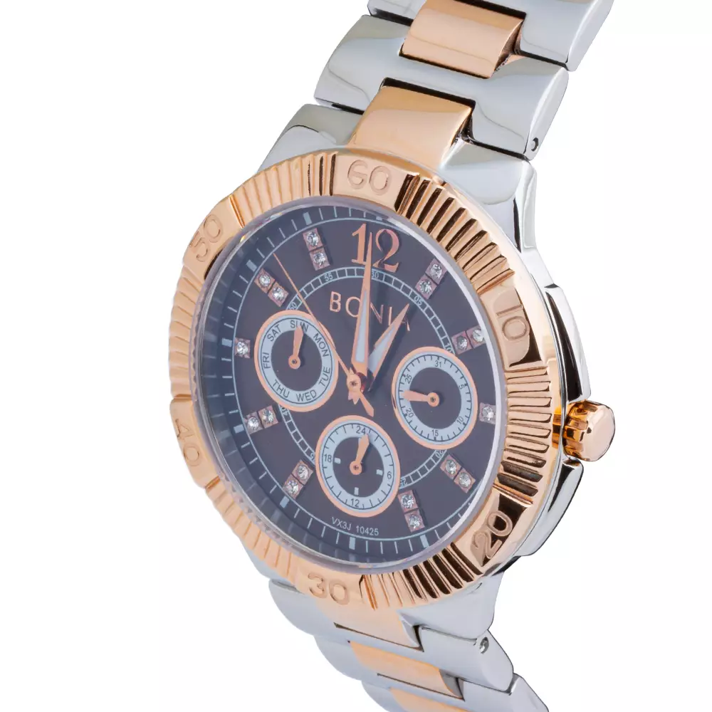Bonia - BP10425-2645 - Jam Tangan Wanita - Silver Rosegold
