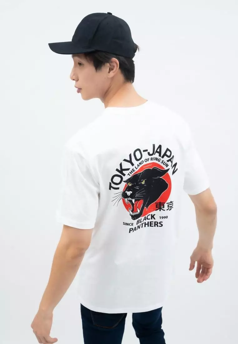 Houseofcuff T-shirt Kaos Putih Motif Macan Tutul Tersedia Size S-4XL