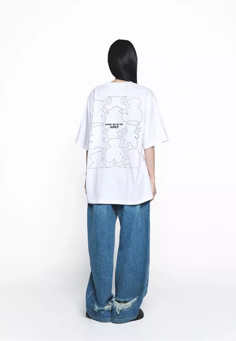 Bear Doll Line Archive Short Sleeve T-Shirt White