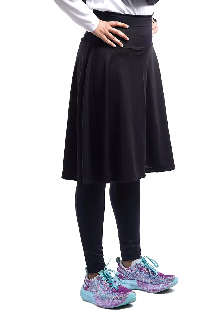 Tiento Celana Rok 2in1 Running Women Skirt Legging Sport Lari Selutut