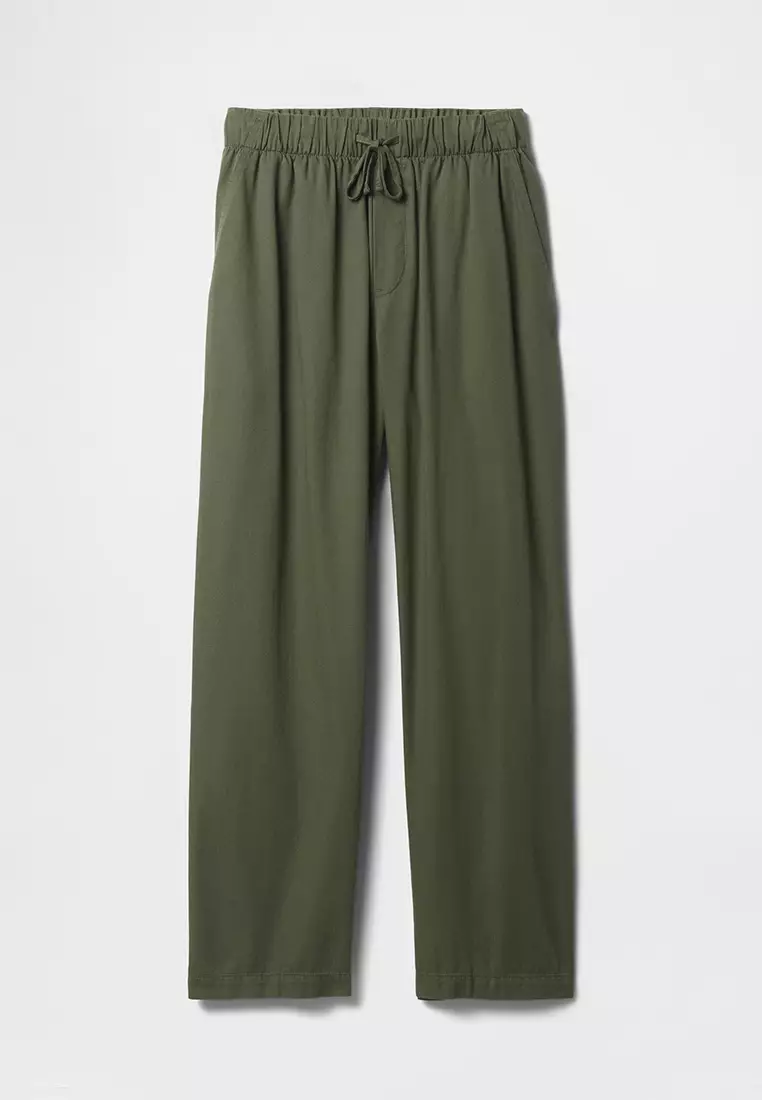 Mid Rise Easy Twill Pants