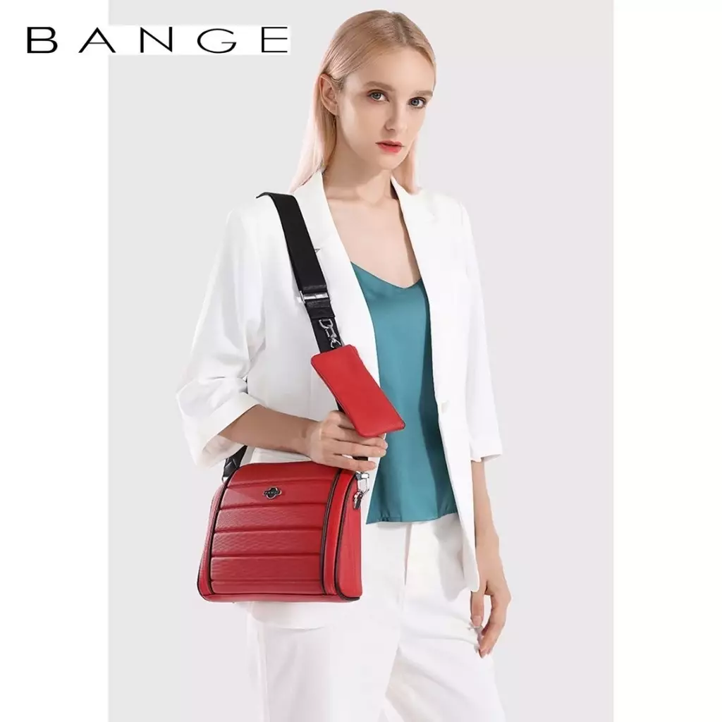 BANGE YD251 Tas Selempang Pria SlingBag Shoulder Chest Bag Pria-Red