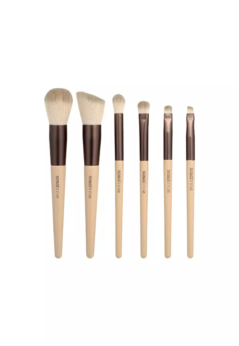 SASATINNIE Portable Make-up Brush Set 6piece