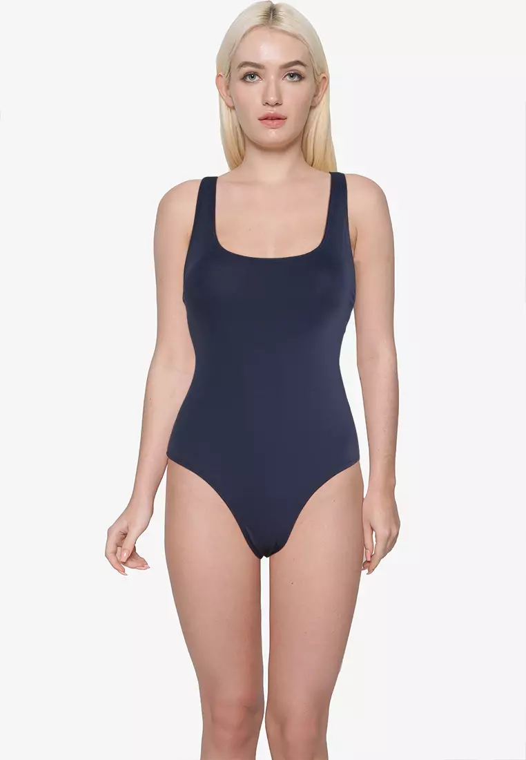 Scoop Back One Piece Cheeky Swimsuit