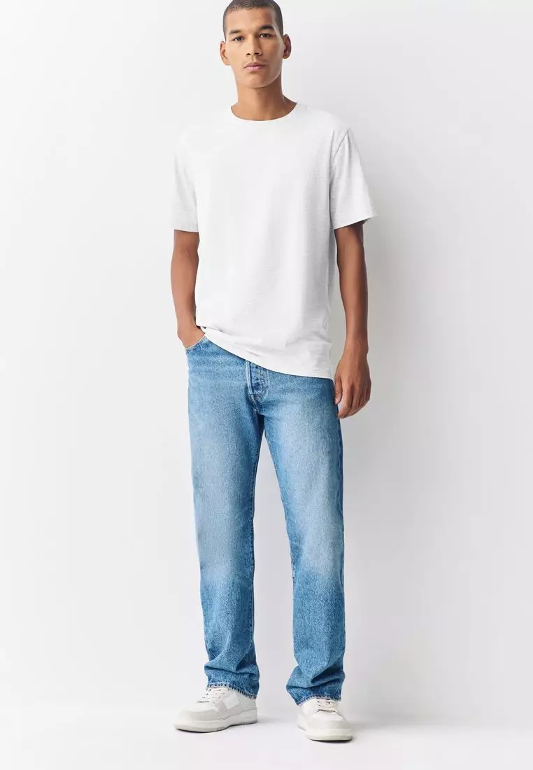 Essential Crew Neck Cotton T-Shirt Slim Fit