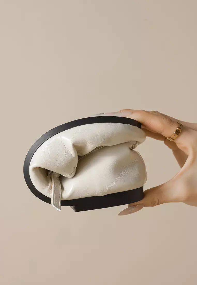 針扣搭帶褶皺瑪麗珍妮鞋 WW993-9