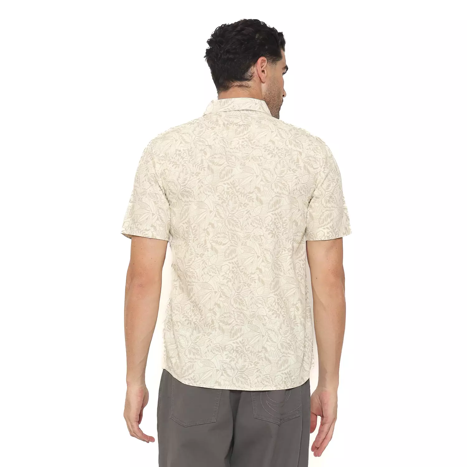 Spyderbilt Kemeja Lengan Pendek Stripetolly Men Shirt Cream Planet Surf