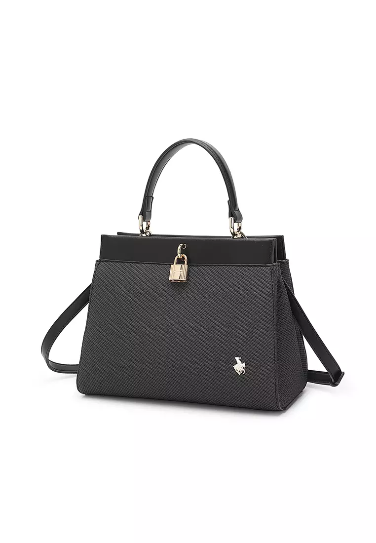 Women's Top Handle Bag / Sling Bag / Crossbody Bag / Shoulder Bag - Black