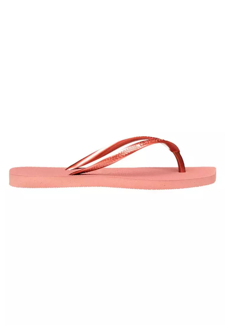 Slim Square Solid Flip Flops