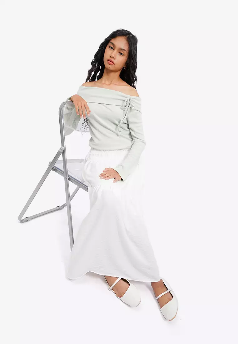 Bow Tie Off Shoulder Top