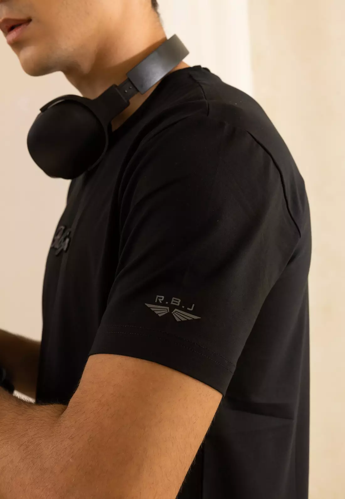 RBJ T-Shirt Cotton Spandex Emboss Pria 2482370761