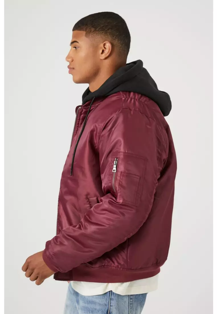 Red bomber jacket forever 21 store