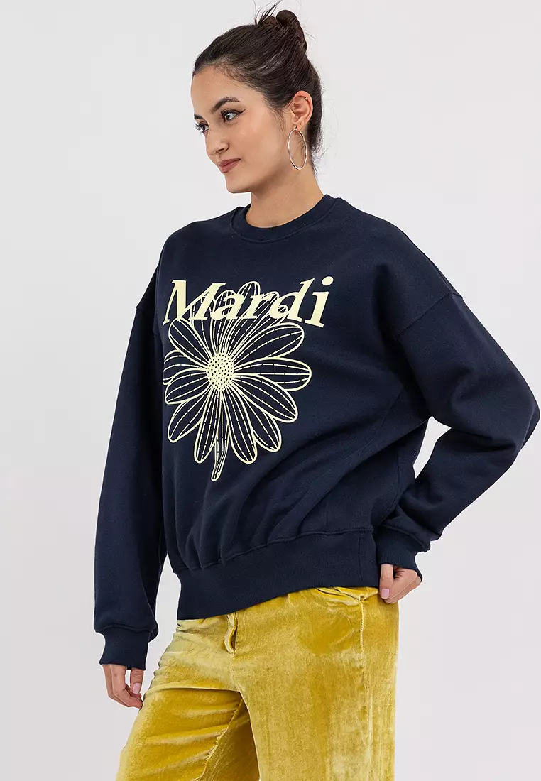 Sweatshirt Flowermardi_Navy Lemon