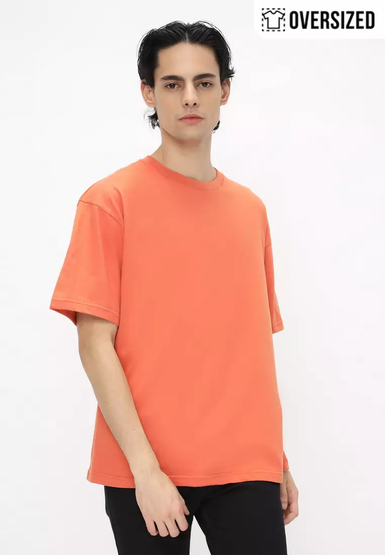 NX T-Shirt Cotton Combed Tebal Oversized Pria 2079370451