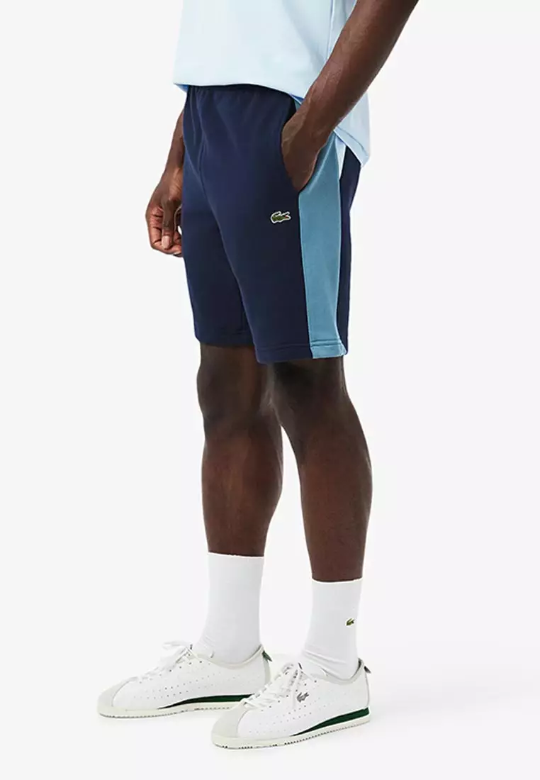 Cotton Fleece Colour-Block Shorts