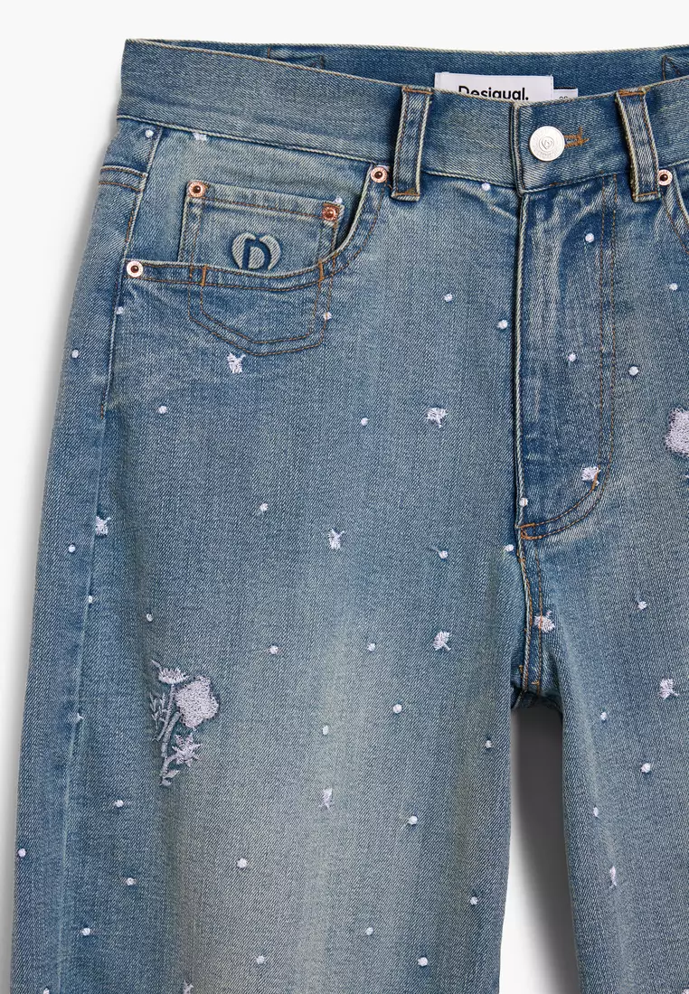 Embroidered jeans