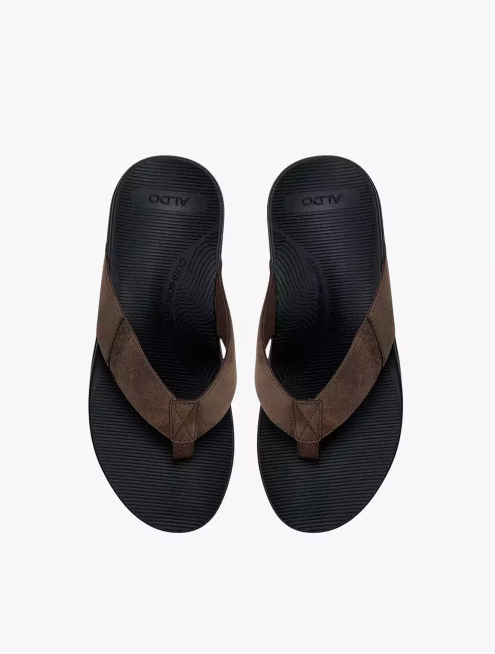 Aldo Steffen Men's Flat Sandals - Dark Brown