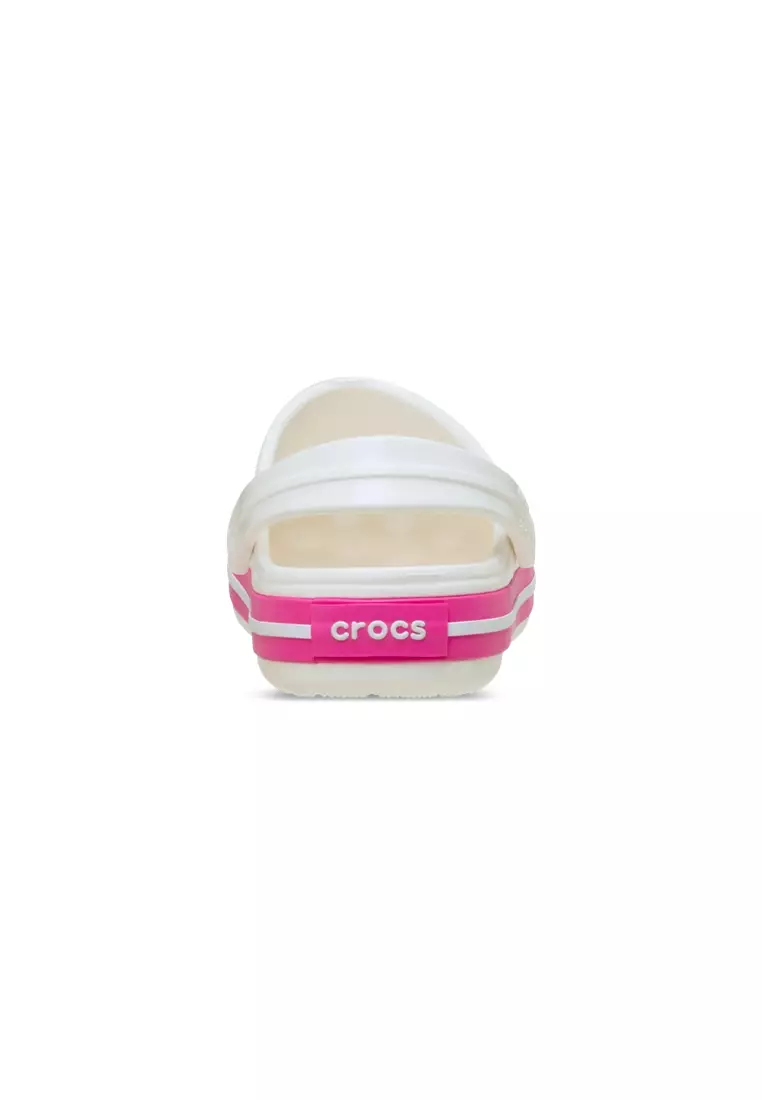 Toddler Crocband Clog In White Pink Crush
