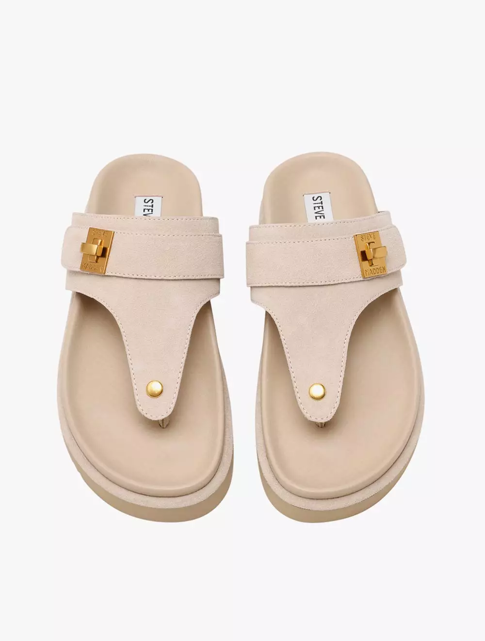 Steve Madden TUNED-IN Flat Sandals - Sand