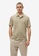 MANGO Man 米褐色 100% Linen Polo Shirt 7A66FAA9DE1908GS_1