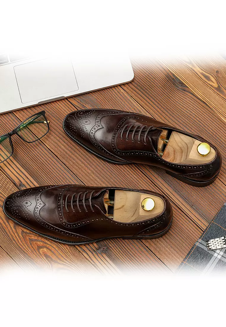 Buy Twenty Eight Shoes VANSA Brogue Top Layer Cowhide Oxford Shoes VSM ...