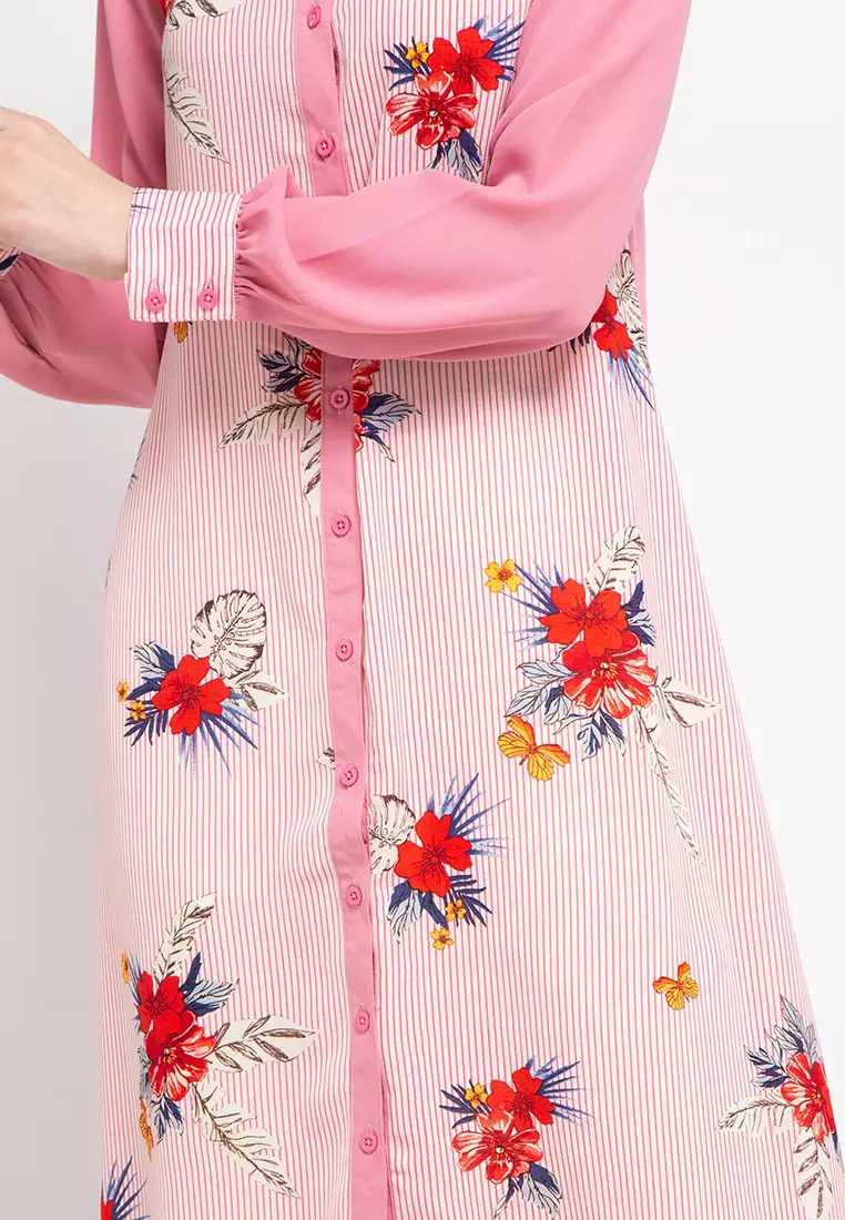 Chelsea Maxi Dress In Pink Print