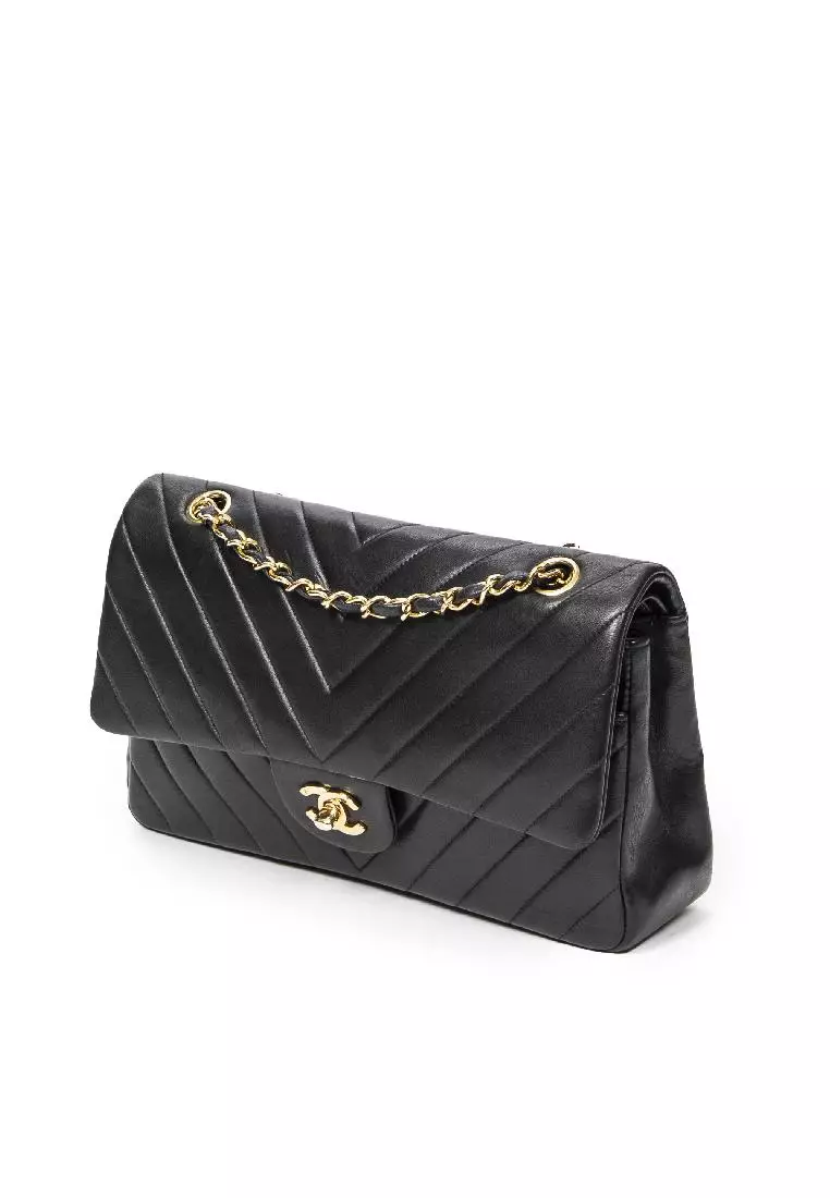 Buy Chanel Pre Loved Chevron Classic Double Flap Online Zalora