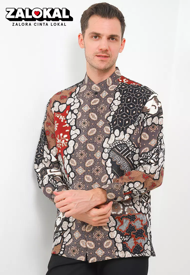 Koko Batik Regular Fit Motif Watu Permata