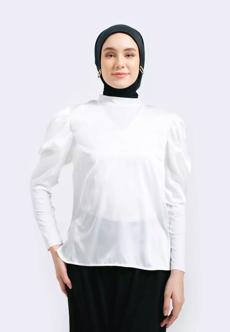 Kemeja Lengan Balon Wanita 061222
