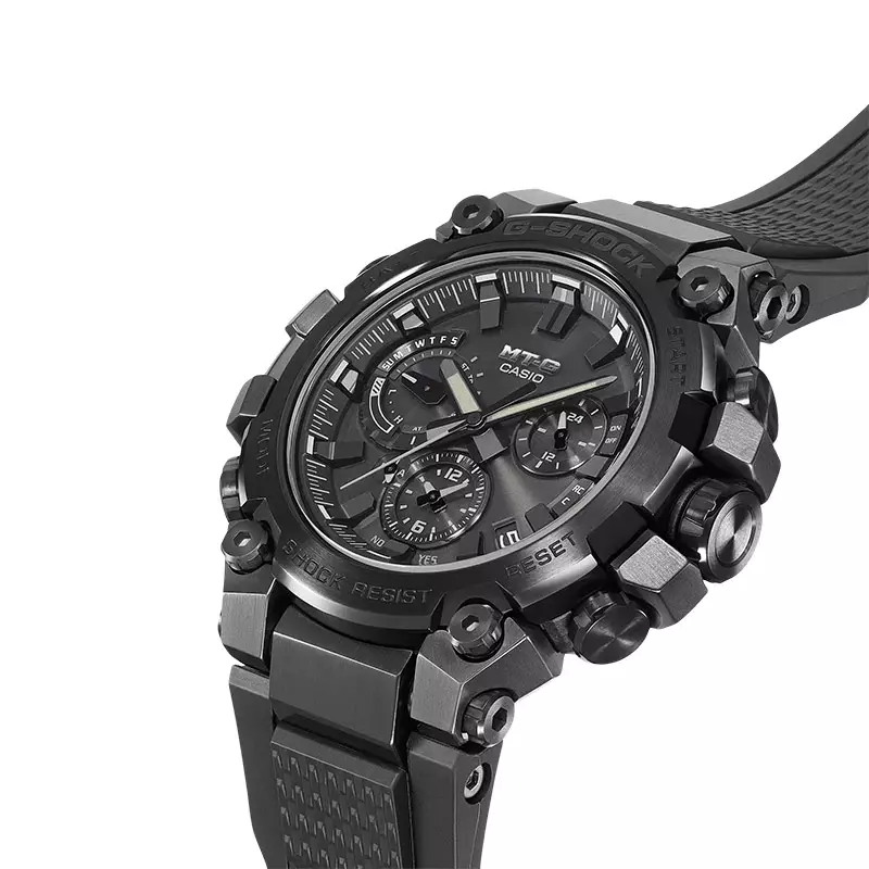 Jam Tangan Pria Casio G-Shock MT-G MTG-B3000B-1AJF Tough Solar Triple G Resist Black Dial Black Resin Band (JDM)