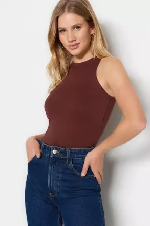 Women's Casual Tie Knot Cami Top - Sleeveless Halter Vest Crop Tank Top