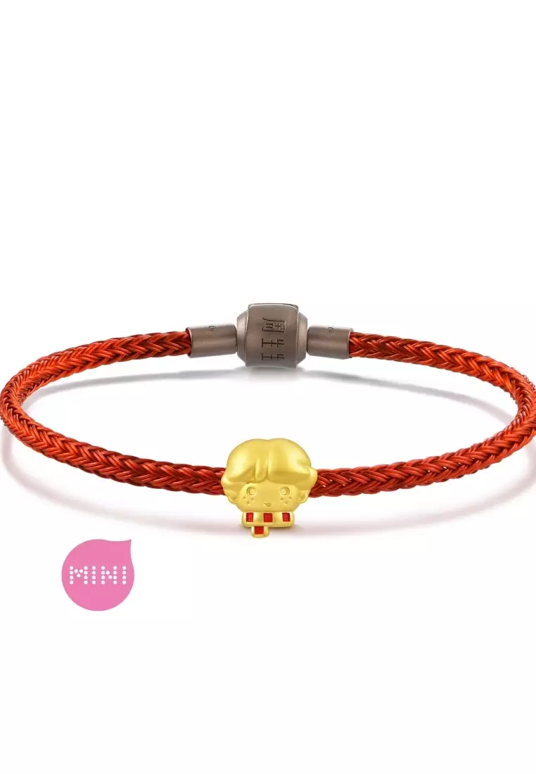 999 Gold Harry Potter Ron Weasley Charm for Women & Men 92748C [Bracelet not included]