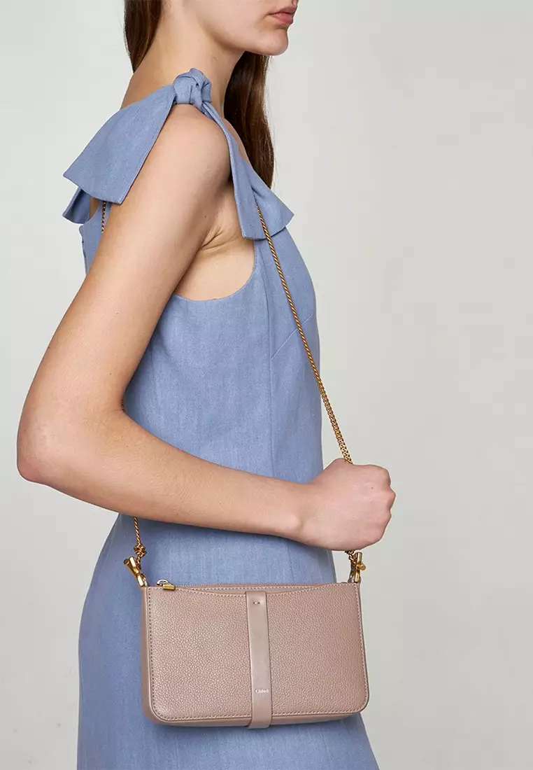 Marcie Pouch Crossbody Bag in Motty Grey