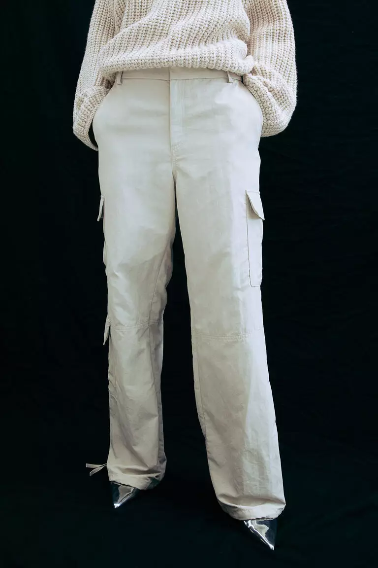 Twill cargo trousers