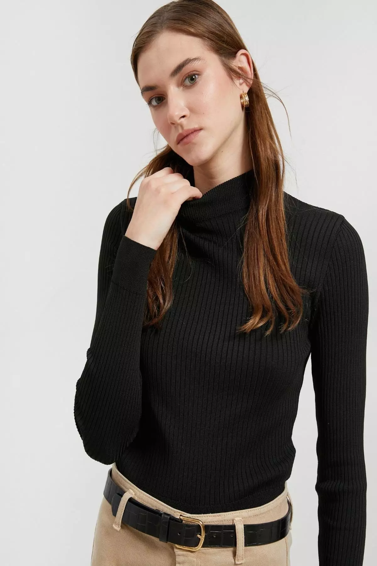 Buy KOTON Half Turtleneck Sweater Ribbed 2024 Online ZALORA