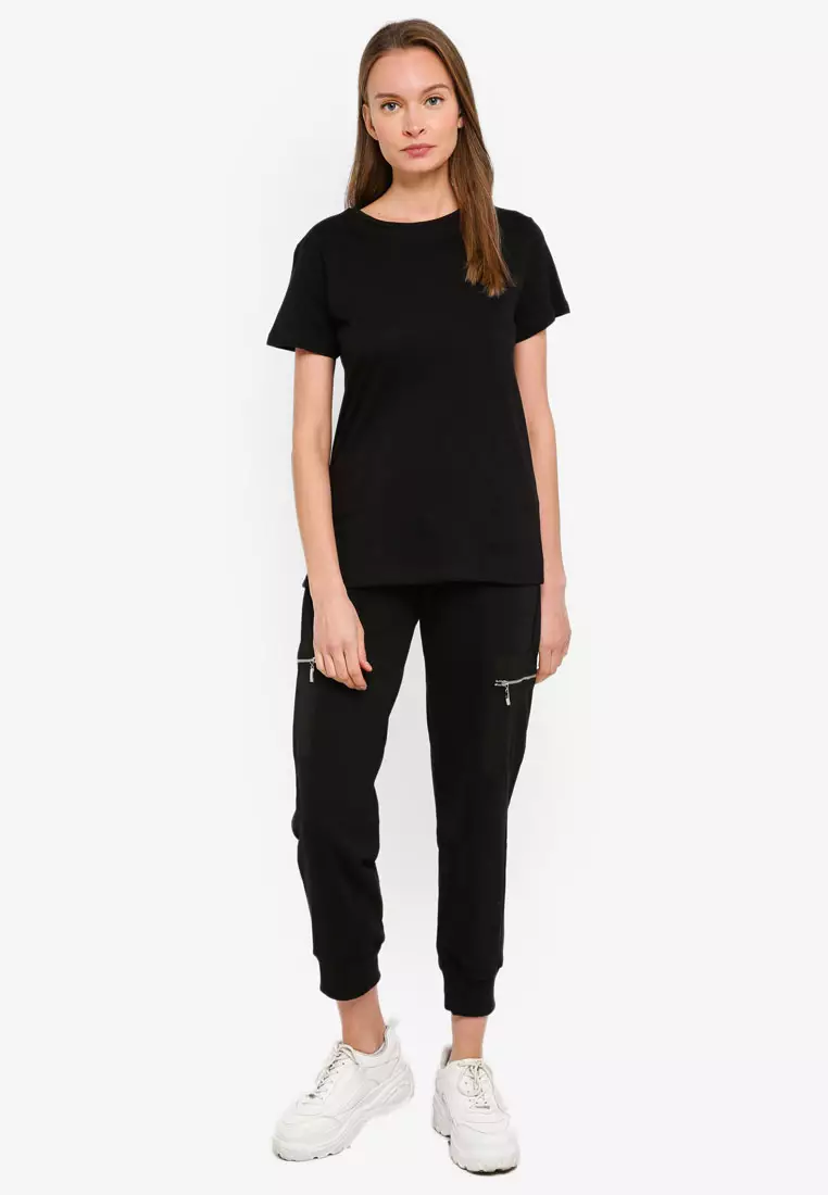 Black and White 2-pack Crew Neck T-Shirt