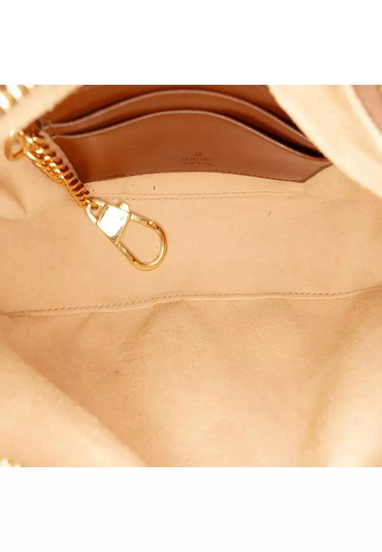 Pre-Loved Gucci Mini Gg Supreme Half Moon Bag